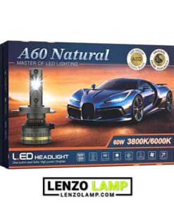 جعبه هدلایت A60 نچرال برند لنزو نور خودرو
