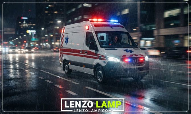 هدلایت خودرو امدادی و آمبولانس